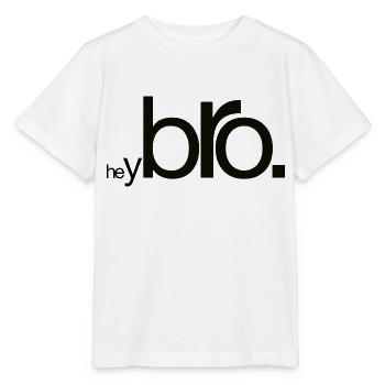 Hey Bro - Stanley/Stella MINI CREATOR Kids’ T-Shirt - white - Front - Maike (125cm)