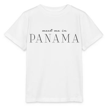 J’adore le Panama - T-shirt bio MINI CREATOR Stanley/Stella Enfant - blanc - Devant - Maike (125cm)