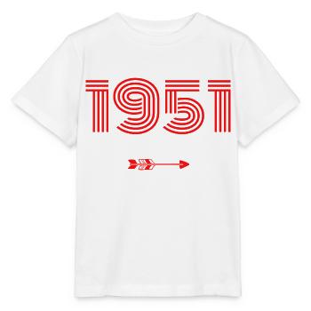 Born in 1951 - Stanley/Stella MINI CREATOR Kids’ T-Shirt - white - Front - Maike (125cm)