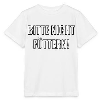 S’il vous plaît ne pas nourrir - T-shirt bio MINI CREATOR Stanley/Stella Enfant - blanc - Devant - Maike (125cm)