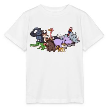 Animaux sauvages mignons - T-shirt bio MINI CREATOR Stanley/Stella Enfant - blanc - Devant - Maike (125cm)