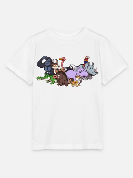 Niedliche Wildtiere - Stanley/Stella Kinder T-Shirt MINI CREATOR  - Weiß