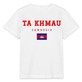 Ta Khmau, Cambodge - T-shirt bio MINI CREATOR Stanley/Stella Enfant - blanc - Devant - Maike (125cm)