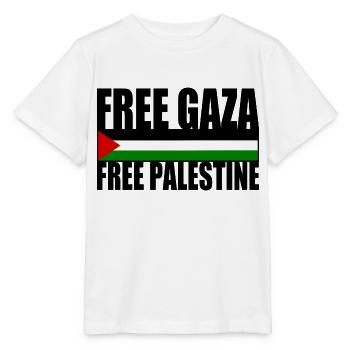 Free gaza free palestine - Stanley/Stella MINI CREATOR Kids’ T-Shirt - white - Front - Maike (125cm)