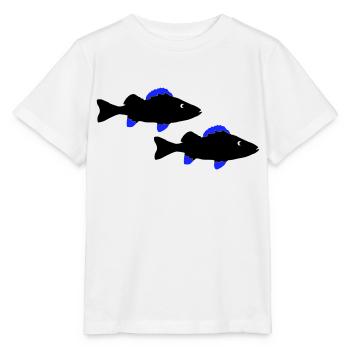 Poisson perche - T-shirt bio MINI CREATOR Stanley/Stella Enfant - blanc - Devant - Maike (125cm)