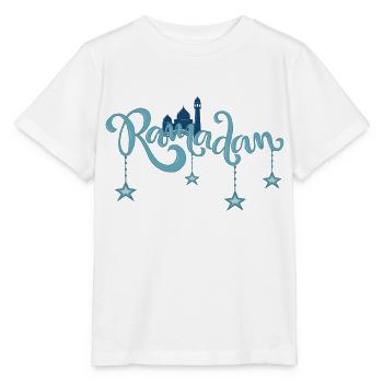 Ramadan Mubarak muslim islam Fasten moslem Allah - Stanley/Stella Kinder T-Shirt MINI CREATOR  - Weiß - Vorne - Maike (125cm)