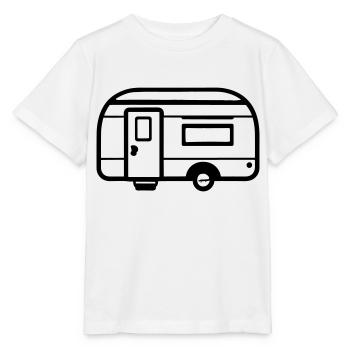 Small caravan - Stanley/Stella MINI CREATOR Kids’ T-Shirt - white - Front - Maike (125cm)