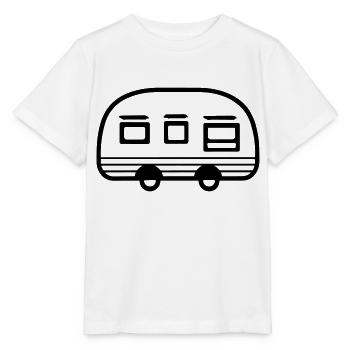 Small caravan - Stanley/Stella MINI CREATOR Kids’ T-Shirt - white - Front - Maike (125cm)