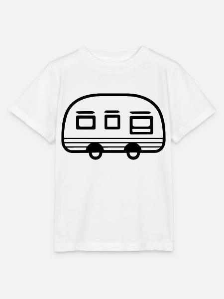 Kleiner Wohnwagen - Stanley/Stella Kinder T-Shirt MINI CREATOR - Weiß