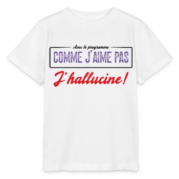 Avec Le Programme Comme J'aime Pas, J'hallucine! - T-shirt bio MINI CREATOR Stanley/Stella Enfant - blanc - Devant - Maike (125cm)