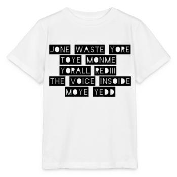 JONE WASTE YORE TOYE MONME YORALL REDIII LA VOIX - T-shirt bio MINI CREATOR Stanley/Stella Enfant - blanc - Devant - Maike (125cm)