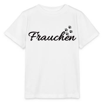 Frauchen von einer Katze | Katzenpfoten - Stanley/Stella Kinder T-Shirt MINI CREATOR  - Weiß - Vorne - Maike (125cm)
