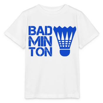 federball Badminton - Stanley/Stella Kinder T-Shirt MINI CREATOR  - Weiß - Vorne - Maike (125cm)