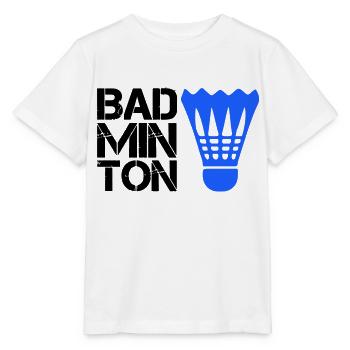 federball Badminton - Stanley/Stella Kinder T-Shirt MINI CREATOR  - Weiß - Vorne - Maike (125cm)