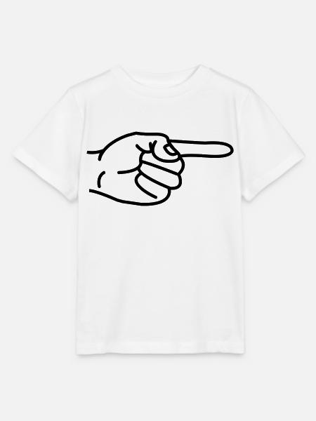 Zeigefinger - Stanley/Stella Kinder T-Shirt MINI CREATOR  - Weiß