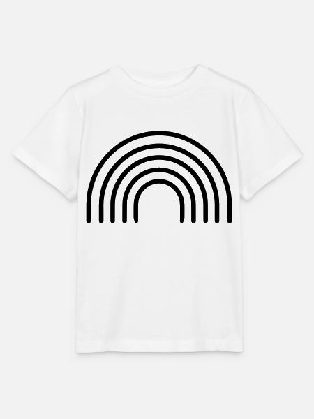 Regenbogen - Stanley/Stella Kinder T-Shirt MINI CREATOR - Weiß
