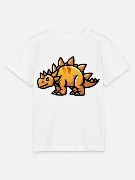 Dinosaurier stegosaurus Comic - Stanley/Stella Kinder T-Shirt MINI CREATOR - Weiß