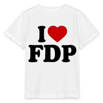 I love fdp - Stanley/Stella Kinder T-Shirt MINI CREATOR  - Weiß - Vorne - Maike (125cm)