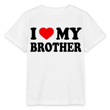 i love my brother - Stanley/Stella Kinder T-Shirt MINI CREATOR  - Weiß - Vorne - Maike (125cm)