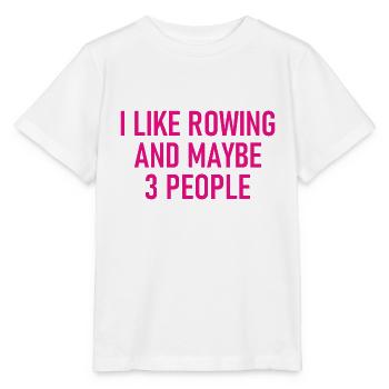 I like Rowing and maybe three People - Rudern - Stanley/Stella Kinder T-Shirt MINI CREATOR  - Weiß - Vorne - Maike (125cm)