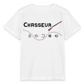 chasseur - T-shirt bio MINI CREATOR Stanley/Stella Enfant - blanc - Devant - Maike (125cm)