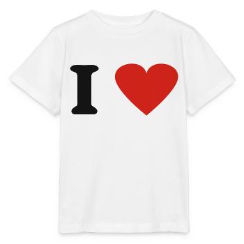 I Love - T-shirt bio MINI CREATOR Stanley/Stella Enfant - blanc - Devant - Maike (125cm)