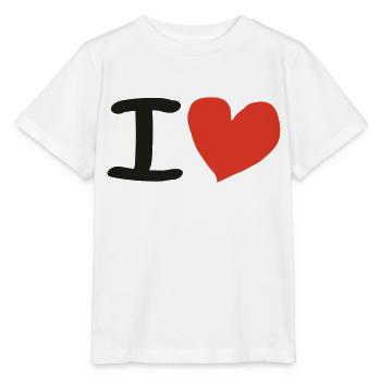 I Love - Stanley/Stella Kinder T-Shirt MINI CREATOR  - Weiß - Vorne - Maike (125cm)