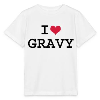 Ich liebe Gravy - Stanley/Stella Kinder T-Shirt MINI CREATOR  - Weiß - Vorne - Maike (125cm)