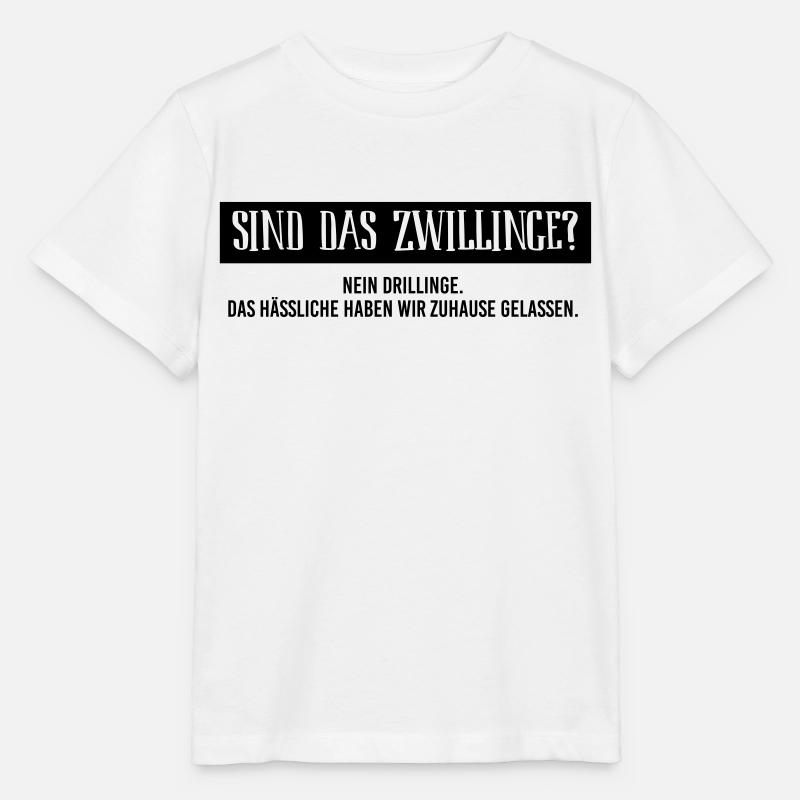BIO Stoffbeutel: Sind das Zwillinge? - Stanley/Stella Kinder T-Shirt MINI CREATOR  - Weiß