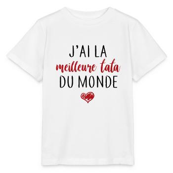 Meilleure tata du monde - T-shirt bio MINI CREATOR Stanley/Stella Enfant - blanc - Devant - Maike (125cm)