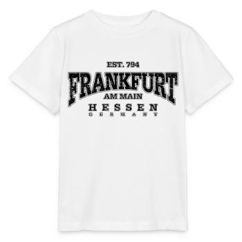 Frankfurt am Main (black oldstyle) - Stanley/Stella MINI CREATOR Kids’ T-Shirt - white - Front - Maike (125cm)