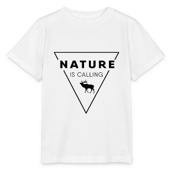 La nature appelle - T-shirt bio MINI CREATOR Stanley/Stella Enfant - blanc - Devant - Maike (125cm)