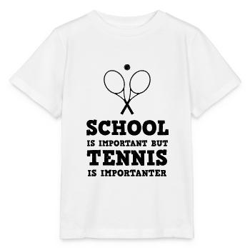 Tennis Tennisspieler Tennisplatz - Stanley/Stella Kinder T-Shirt MINI CREATOR  - Weiß - Vorne - Maike (125cm)