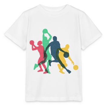 Basketball basketball basketball team - Stanley/Stella MINI CREATOR Kids’ T-Shirt - white - Front - Maike (125cm)