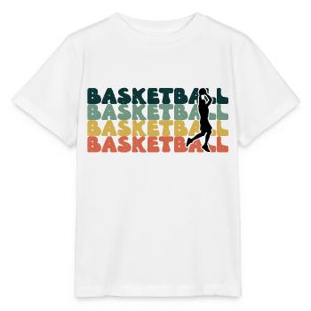 Basketball Basketballer Basketballmannschaft - Stanley/Stella Kinder T-Shirt MINI CREATOR  - Weiß - Vorne - Maike (125cm)