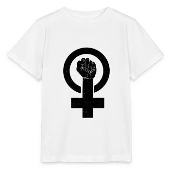 Feminist feminism feminist - Stanley/Stella MINI CREATOR Kids’ T-Shirt - white - Front - Maike (125cm)