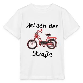 Héros de la route - Hercules Prima 5S - T-shirt bio MINI CREATOR Stanley/Stella Enfant - blanc - Devant - Maike (125cm)