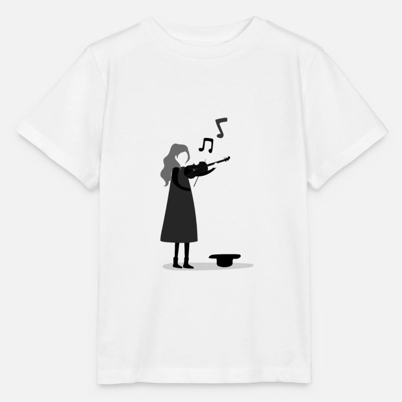 Geige - Stanley/Stella Kinder T-Shirt MINI CREATOR  - Weiß