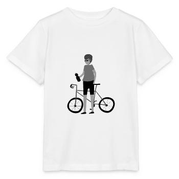 Radsport - Stanley/Stella Kinder T-Shirt MINI CREATOR  - Weiß - Vorne - Maike (125cm)