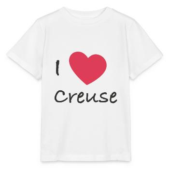 I Love Creuse - T-shirt bio MINI CREATOR Stanley/Stella Enfant - blanc - Devant - Maike (125cm)