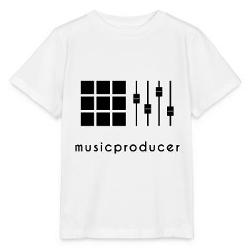 producteur de musique MPC - T-shirt bio MINI CREATOR Stanley/Stella Enfant - blanc - Devant - Maike (125cm)
