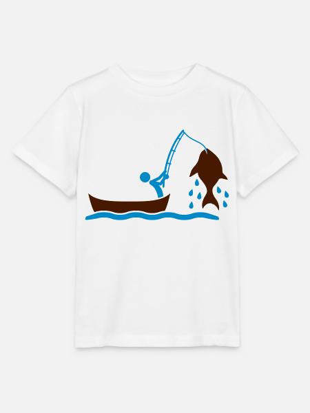 Fishing - Stanley/Stella Kinder T-Shirt MINI CREATOR - Weiß