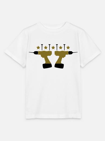 Handyman Logo - Stanley/Stella Kinder T-Shirt MINI CREATOR  - Weiß