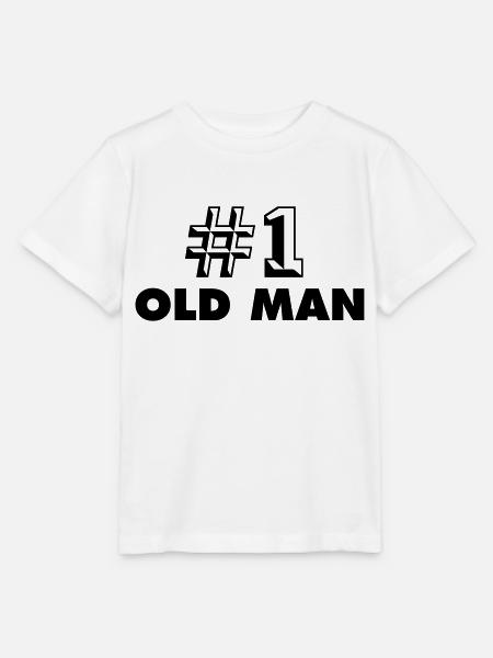 number one old man - Stanley/Stella Kinder T-Shirt MINI CREATOR - Weiß