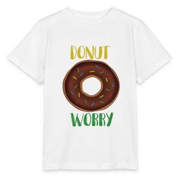 Donut worry - Stanley/Stella MINI CREATOR Kids’ T-Shirt - white - Front - Maike (125cm)