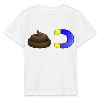 aimant de merde - T-shirt bio MINI CREATOR Stanley/Stella Enfant - blanc - Devant - Maike (125cm)