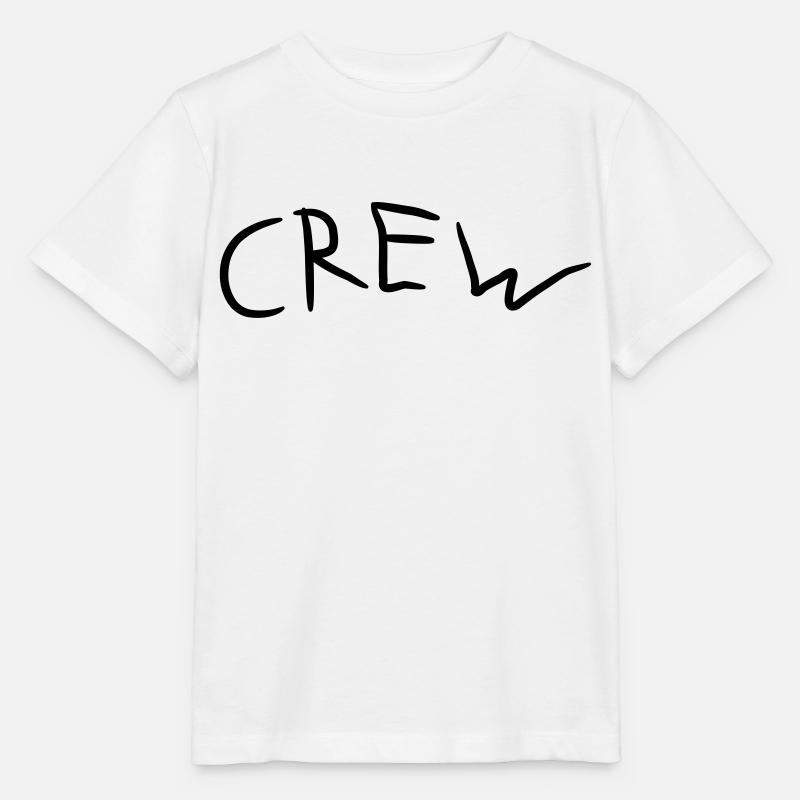 Crew Comic Logo - Stanley/Stella Kinder T-Shirt MINI CREATOR  - Weiß