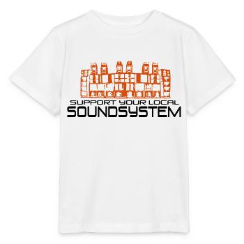 support your local soundsystem - T-shirt bio MINI CREATOR Stanley/Stella Enfant - blanc - Devant - Maike (125cm)
