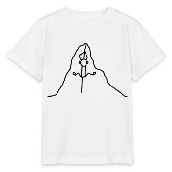 Am Seil hoch klettern - Stanley/Stella Kinder T-Shirt MINI CREATOR  - Weiß - Vorne - Maike (125cm)