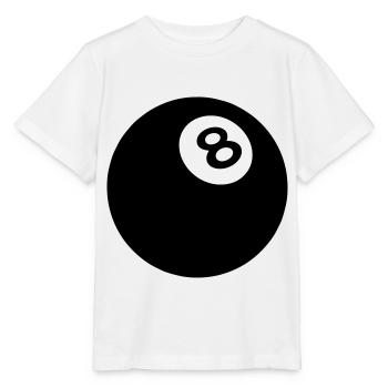Black ball billiard 8 2509 - Stanley/Stella MINI CREATOR Kids’ T-Shirt - white - Front - Maike (125cm)